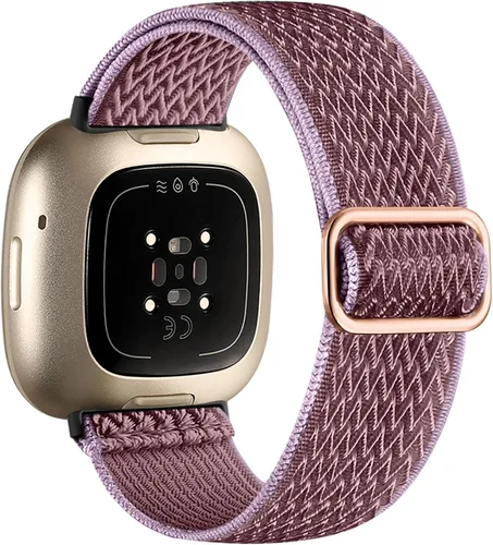 Vista 13 de Maledan Banda de Repuesto para Correas Fitbit Sense Hombres Mujeres, Correa de Reloj Elástica de Nylon Transpirable Suave para Versa 3/Versa 4