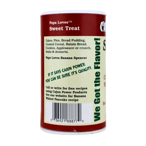 Vista 3 de Cajun Power Dulce azúcar de canela con vainilla pura 8 onzas