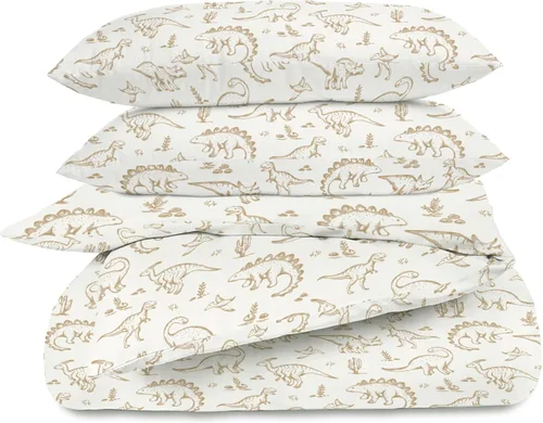 Vista 10 de MakeMake Organics Juego de funda de edredón individual certificado GOTS de algodón orgánico (88" x 68") – Reversible, suave, transpirable Floración
