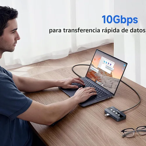 Vista 5 de Cable Matters Cable USB C a Micro USB 3.0 de 10 Gbps, Micro B a USBC, 1 pie