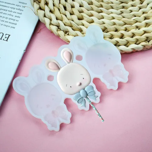 Vista 17 de mostsom Molde redondo 3D para piruletas de silicona, molde de caramelo manual para bricolaje, joyería creativa, color popular, molde de silicona