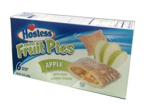 Hostess Mini tartas de fruta de manzana 6 pasteles por caja de 12 onzas (4 cajas)