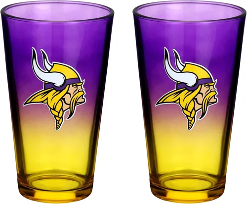 Vista 12 de The Memory Company Juego de 2 vasos con licencia de la NFL, diseño ombre, Philadelphia Eagles