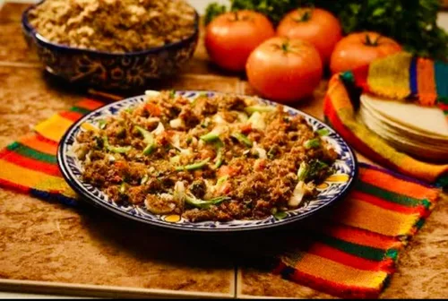 Vista 4 de Machacado Carne Seca De Res Machaca de Carne Rallada Jerky 16 oz