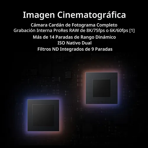 Vista 3 de DJI Ronin 4D-6K, estabilización de 4 ejes a par con una plataforma, diseño modular altamente integrado, cámara cardán de marco completo, grabación