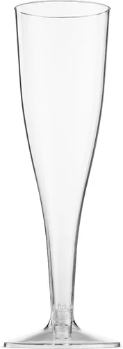 Vista 8 de Munfix 50 copas de champán de plástico – Copas de champán transparentes desechables de 5 onzas para fiestas, Mimosa Bar, eventos, boda y fiesta