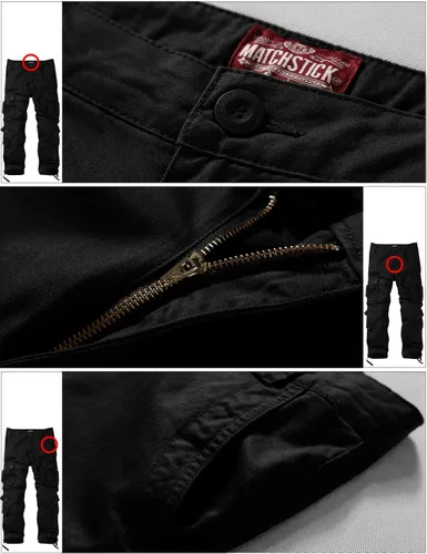 Vista 5 de Match, Wild - Pantalones deportivos tipo cargo para hombre