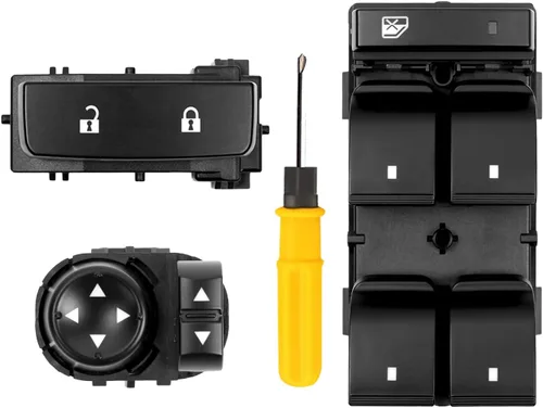 Vista 9 de Interruptor de ventana eléctrica del lado del conductor, reemplazo de interruptor de ventana para 3 pasajeros para Silverado Sierra 2007-2013 1500