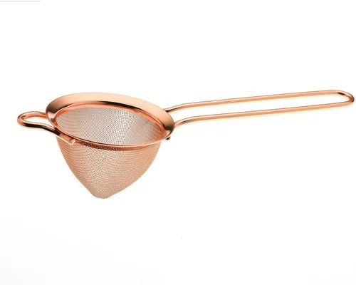 Vista 4 de Barfly Colador de cóctel de malla fina, cobre