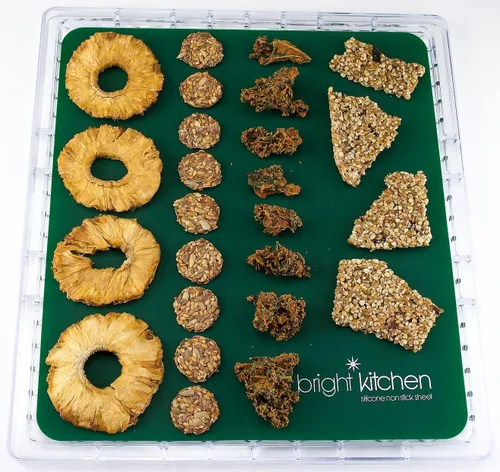 Vista 4 de 3 bordes de silicona de cuero de frutas + 6 hojas de malla deshidratadoras compatibles con Magic Mill Pro BioChef Arizona - Alfombrillas