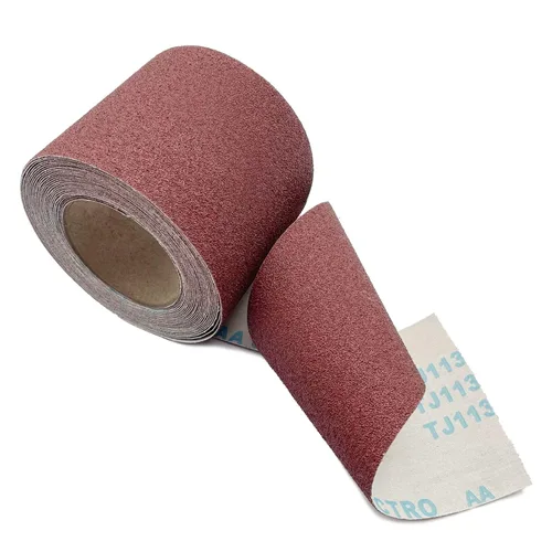 Vista 3 de Rollo de papel de lija de grano 60 de 4.5 pulgadas de ancho de 10 yardas (= 71 piezas de papel de lija de 1/4 de hoja) rollo de papel de arena