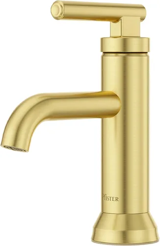 Vista 27 de Pfister Capistrano LF048CSOBG - Grifo para lavabo de baño, centro de 4 pulgadas, 2 asas, 3 agujeros, certificado NSF, acabado dorado cepillado