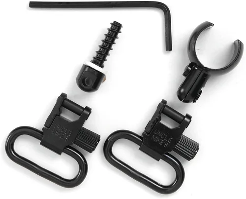 Uncle Mike's QD 1391-2 Quick desmontable Super Swivel para eslingas de 1 pulgada, color negro