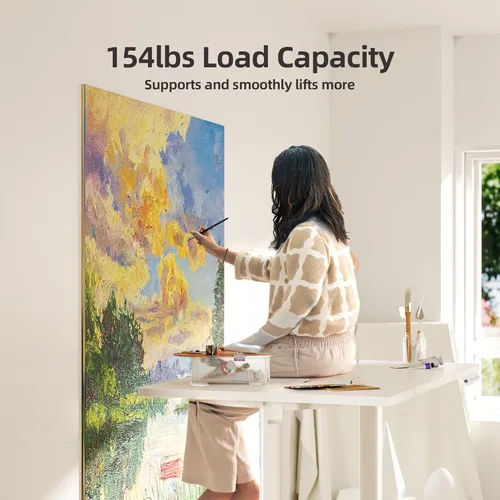 Vista 83 de INNOVAR Escritorio eléctrico de pie, escritorio de pie de altura ajustable, escritorio de pie de 40 x 24 pulgadas para computadora de oficina