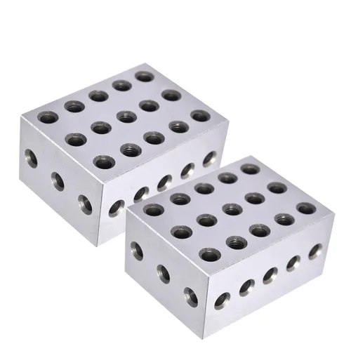 Vista 9 de WFLNHB 1 par a juego Precisión 1 x 2 x 3 pulgadas Bloques 23 agujeros 0.0002" Machinist 1-2-3 Set