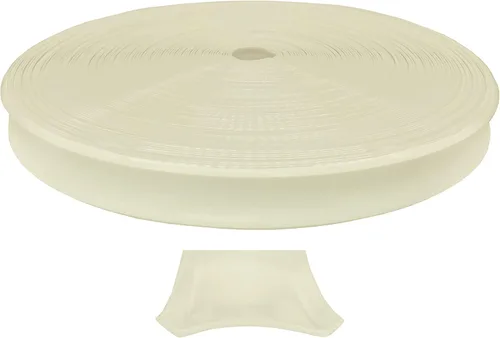 Automotive Authority Moldura de Inserción de Vinilo Blanco Colonial de 1" Cubierta de Tornillo para Caravana RV Autocaravana Remolque de Viaje