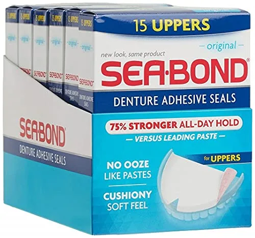 Vista 3 de Sea Bond adhesivo para dentadura, cantidad 30