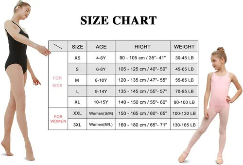 Vista 4 de Stelle Medias de ballet ultra suaves para mujer niñaniño pequeñoniño grandemujer