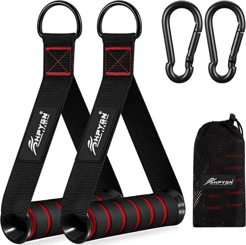 HPYGN Mango de ejercicio, equipo de fitness de repuesto para pilates, yoga, entrenador de fuerza, gimnasio en casa extraíble, rojo, gris, azul mango