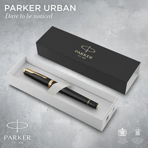 Vista 2 de Parker Urban pluma estilográfica, punta fina, tinta azul recargable