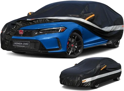 Vista 44 de Funda de automóvil de 10 capas para Minivan, ajuste personalizado para Honda Odyssey (1999-2024), impermeable, para todo tipo de clima, protección