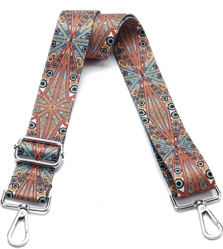 Vista 73 de Correa de Bolso Ancha Correa de Hombro Ajustable Correa de Repuesto Cruzada Correa de Bolso de Hardware Plateado