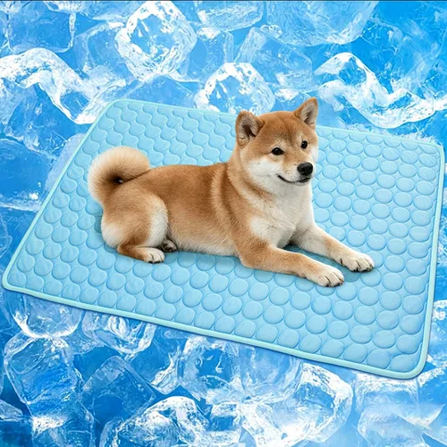 Vista 11 de Q-Max>0.4 - Tapete refrescante para perro, de seda de hielo, lavable de verano, para perros, gatos, perreras, jaulas y camas