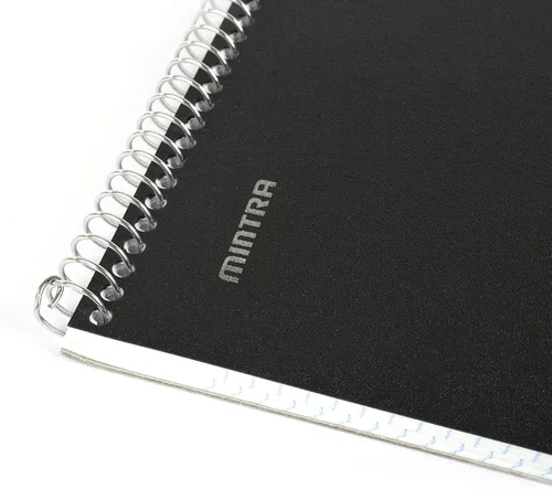 Vista 44 de Mintra Office TOP BOUND Cuadernos de espiral duraderos (hielo ártico, aceite de chile, verde oliva, rayas universitarias, paquete de 3)