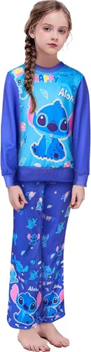 Vista 2 de Ocupaily Girls Cartoon Shirt and Pants Sets Casual Clothes 2pcs Sets for Kids