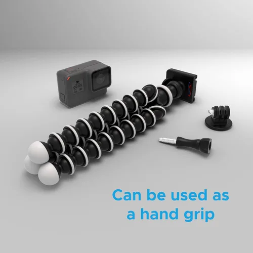 Vista 5 de Digicharge Cámara trípode flexible pulpo de 10 pulgadas + soporte de montaje de cámara de acción, compatible con GoPro Hero12 Hero11 Hero10 Max Hero