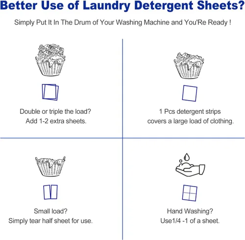 Vista 7 de DR.EASY - Hojas de detergente para ropa eliminadoras de olores, 240 cargas, lavanda, fácil de llevar, ideal para viajes, seguro para bebés