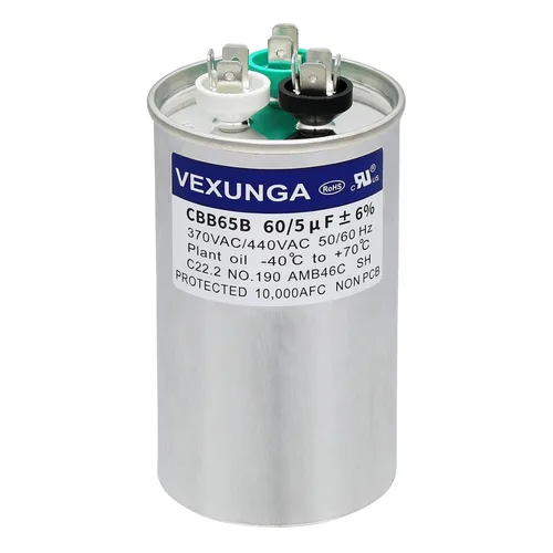 Vista 85 de VEXUNGA - Condensador de arranque 50uF 370VAC 440VAC 450VAC 50/60Hz CBB65 CBB65B, para aire acondicionado, arranque de motor de ventilador, bomba