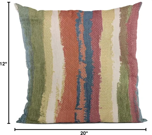 Vista 10 de Plutus Brands Plutus Cuba Stripe - Almohada de lujo multicolor de 12 x 20 pulgadas, doble cara de 12 x 20 pulgadas