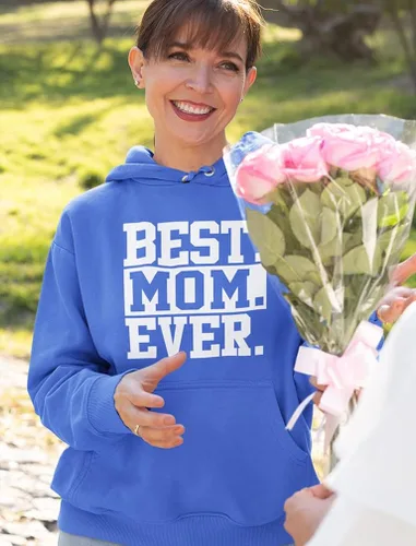 Vista 3 de Sudadera con capucha para mujer para el día de la madre mamá para esposa abuela mamá Best Ever