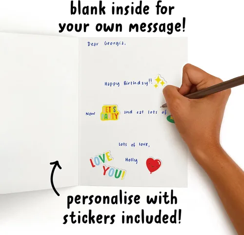 Vista 3 de CENTRAL 23 Tarjeta de aniversario de boda para pareja, con texto en inglés «Let's Do This Forever», tarjeta de San Valentín de pingüinos