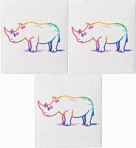 Vista 15 de Paños de cocina suecos – Toallas de cocina reutilizables ecológicas – Paquete de 10 paños de limpieza para platos, encimeras y superficies