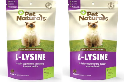 Vista 5 de Suplemento lisina masticable, apoyo inmunológico y respiratorio para gatos, 60