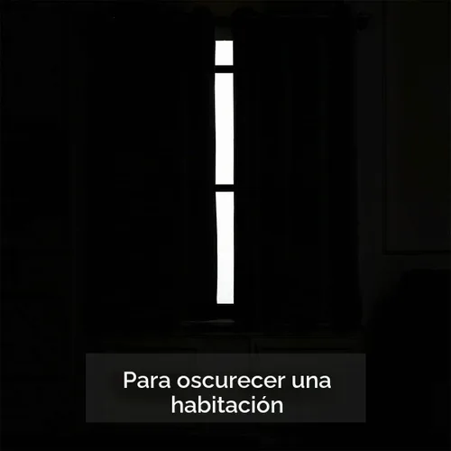 Vista 3 de LA PALMA Cortinas opacas con aislamiento térmico y ojales, para sala de estar, dormitorio, paquete de 2 paneles
