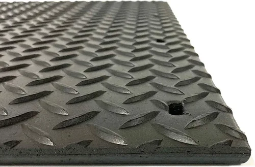 Vista 3 de Denco Diamond Plate - Juego de 2 solapas de barro de servicio extremo para semircamiones, 24 x 24 pulgadas