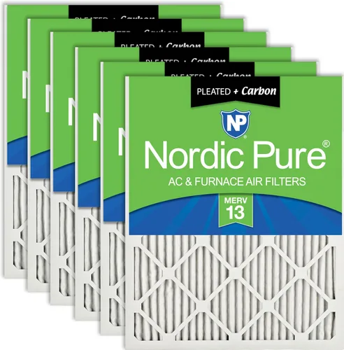 Vista 27 de Filtro de horno de aire acondicionado, caja de 6, de Nordic Pure Merv 12., 18x30x1M12-6
