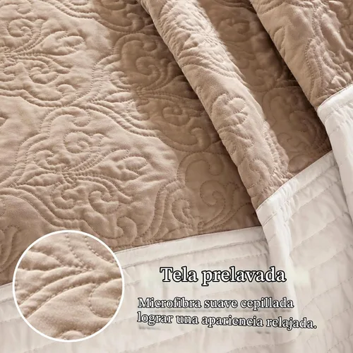 Vista 3 de Madison Park Attingham - Juego de edredón reversible, colcha transpirable para todas las estaciones, capas de ropa de cama ligeras y acogedoras