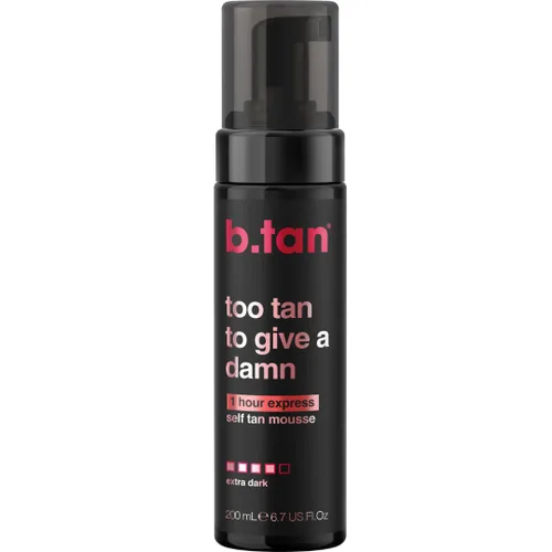 Vista 20 de b.tan Dark Self Tanner Mousse Disco Candy Tan - Mejor espuma bronceadora sin sol exprés de 1 hora, perfumada a caramelo, a prueba de sudor