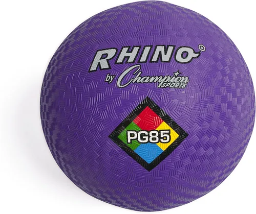 Vista 14 de Champion Sports Playground Balls – Single Balls & Sets, Multiple Colors, Durable Nylon-Wound Construction for Kickball & Indoor/Outdoor Play