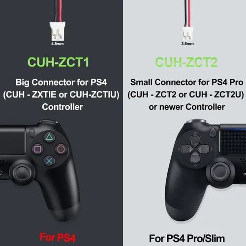 Vista 3 de Pickle Power Paquete de 2 Baterías de Reemplazo para Control de PS4 de 2000mAh para Sony PS4/PS4 Pro/PS4 Slim PlayStation 4 Dualshock 4 Controlador