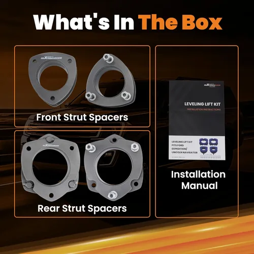 Vista 5 de Kit de elevación de nivelación delantera y trasera de 3.5 pulgadas y 2.5 pulgadas para Ford Expedition 2003-2018, para Lincoln Navigator 2WD/4WD