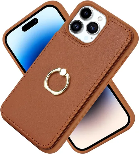 Vista 181 de Lipvina Funda para iPhone X/XS con Portador de Tarjetas, Portador de Tarjetas de Crédito, Soporte de Anillo con Atril, Funda Tipo Cartera Plegable