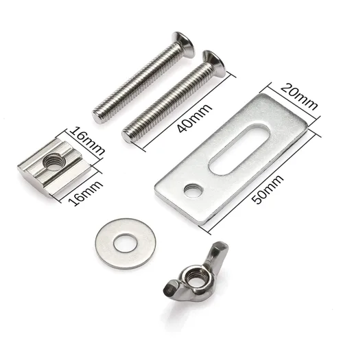 Vista 3 de Genmitsu Kit de abrazadera de sujeción en T de 4 piezas + 2 abrazaderas de sujeción en T mini