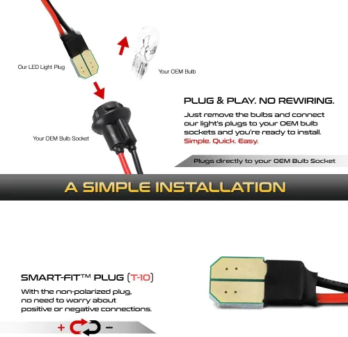 Vista 4 de VIPMOTOZ Luz LED completa para placa de matrícula 2003-2018 compatible con Dodge RAM 1500 2500 3500 Pickup, 6000 K blanco diamante, 2 piezas