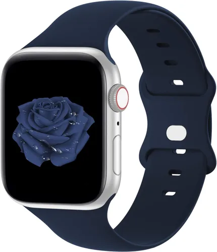Vista 26 de Bandiction Compatible with Apple Watch Series 3 38mm Series 5 40mm iWatch Bands 38mm 40mm 41mm, Soft Silicone Sport Replacement Strap Compatible for