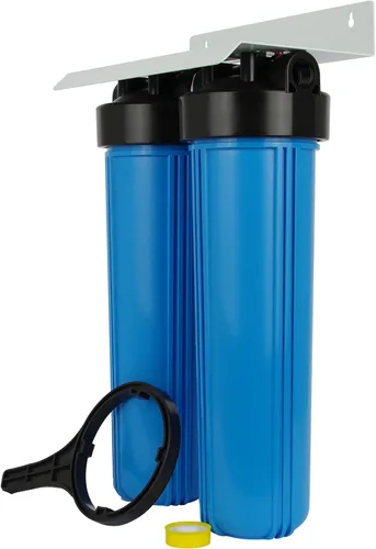 Vista 10 de SpiroPure Carcasa de filtro de agua de 2 etapas Twin 10 "/ 10x4.5/10 pulgadas BB 2 carcasa de filtro